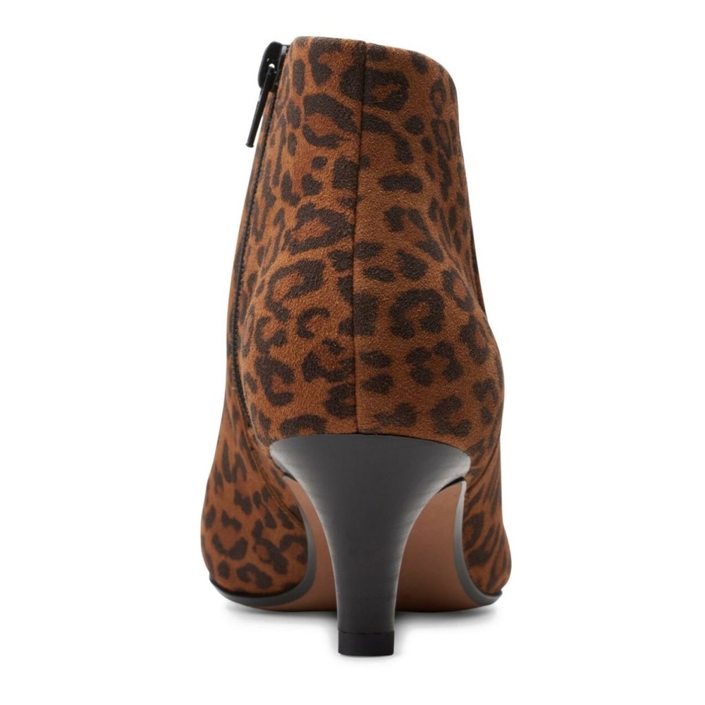 CLARKS Ankle Boot Linvale Sea Tan Leopard Print - Picture 5 of 6
